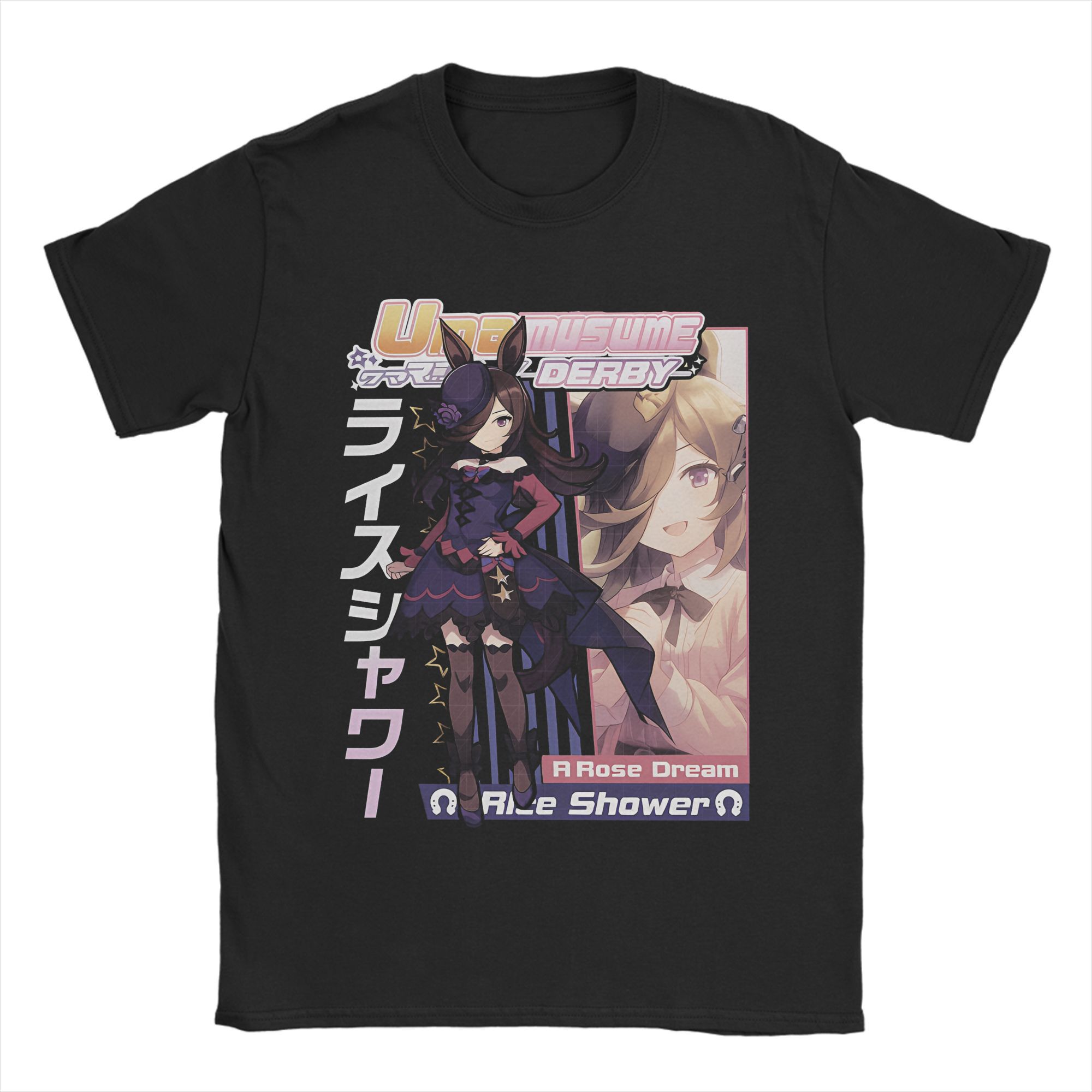 

Umamusume Daiwa Anime Men s T Shirts Vintage Tee Shirt Short Sleeve Crew Neck T-Shirt Cotton Summer Clothing S