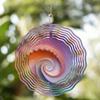 1pc 10-inch Metal Wind Spinner with 360° Hook, Artistic Rotating Wind Chime, Versatile Garden Hanging Decor for All Seasons, Ideal Gift for Friends