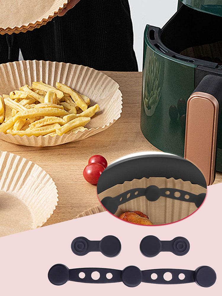 Air Fryer Magnet Silikonschnalle Hochtemperaturbeständig Zum Fixieren von Air Fryer Backpapier Verschluss Air Fryer Zubehör