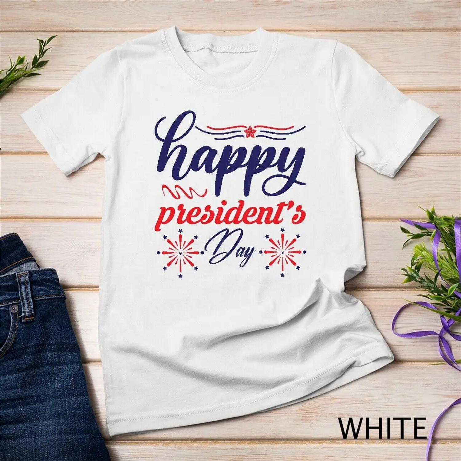 

Art Happy President s Day T Shirt US President 2025 XXXXXL білий