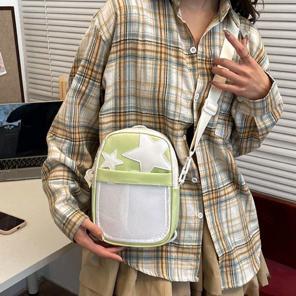 Nylon Star Ita Bag PVC Y2K Anime Display Bag Crossbody Bag Transparent Handbag  Daily