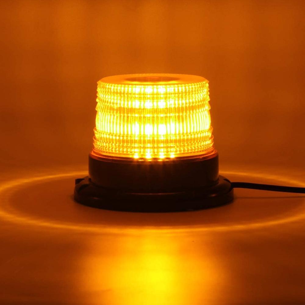 LED Strobe light Circular Car LED Flashing Signal lamp Magnetic Ceiling Police Emergency Lights Portable Warning Lighting 12~24V