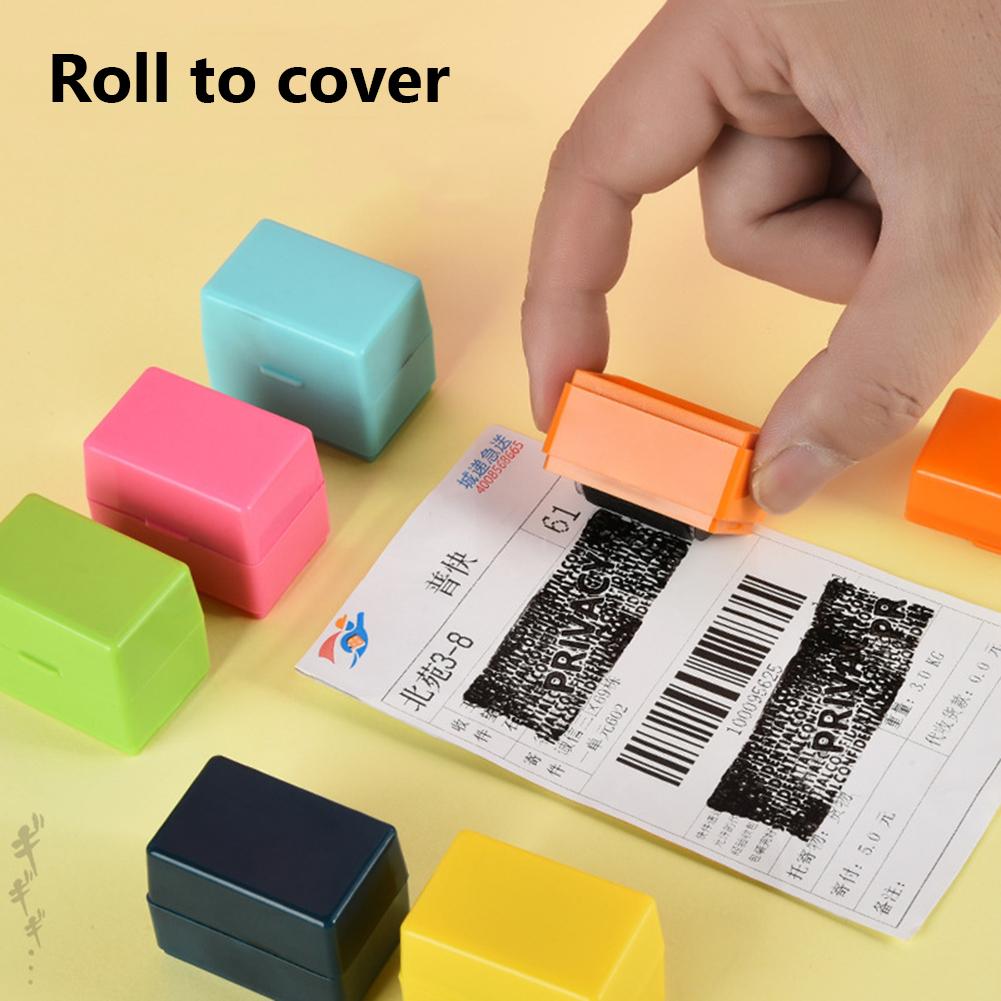 Mini Roller Garbled Confidential Seal Document Contract Code Stamp Package Data Multifunctional for Privacy Information