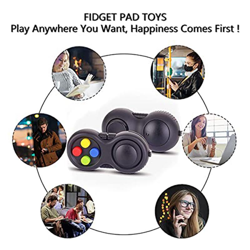 Spinner Fidget Stress Easing Anxiety Toys Fidget Pad Fidget Controller Stress Reducer For Teens Adult Fingertip Toys