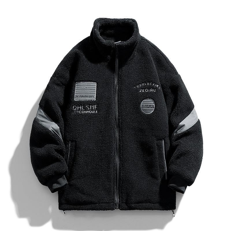 Japanese Trend Lamb Wool Cotton Clothes Winter New Austrian Velvet Thickened Cotton-padded Jacket Padded Couple Sweater