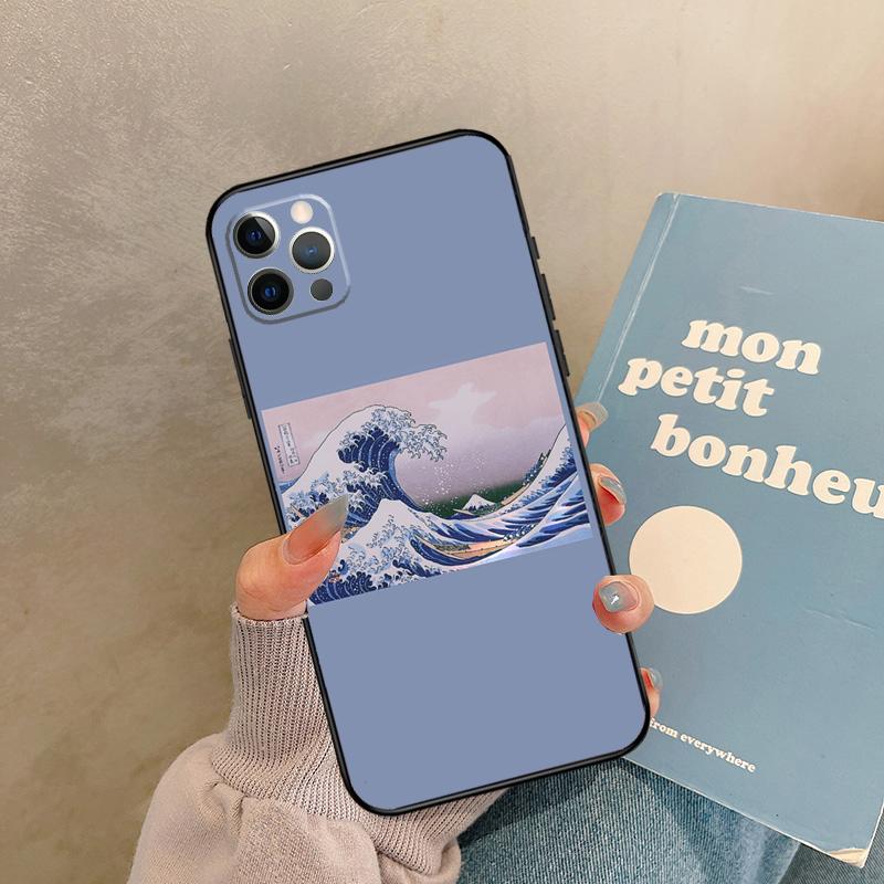 Great Kanagawa Wave Case For iPhone 17 Air 15 14 13 12 11 16 Pro Max 13 mini XR 15 16 Plus 16e Back Cover Shell