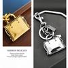 Creative Bag Design Keychain Handbag Shape Bag Pendant Metal Keyring Backpack Decoration Car Key Chains Women Men Gifts
