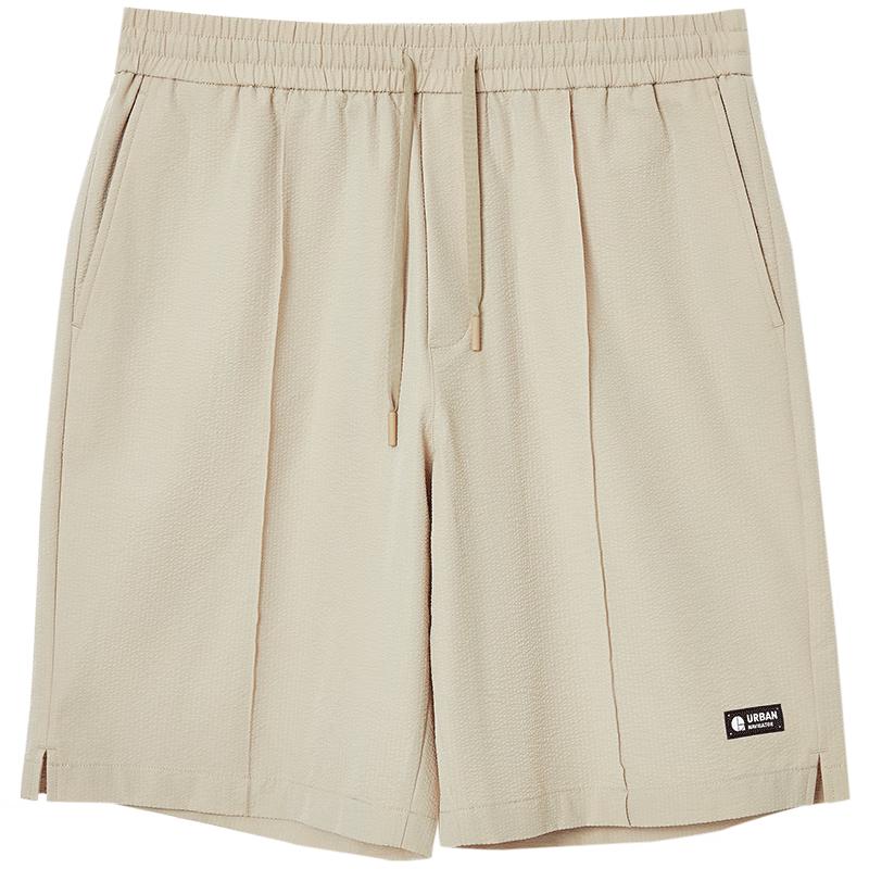 

Jack & Jones Men s Letter Patch Drawstring Seersucker Shorts 2XL