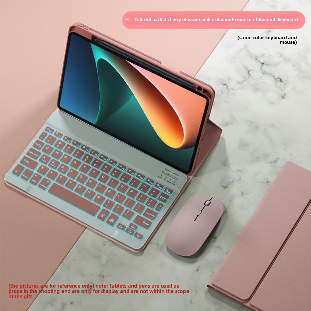 Leder-Tastaturhülle für Xiaomi Pad 7 7Pro Redmi SE mit Stifthalterung Magnetisch 11 Zoll Bluetooth-Tastaturabdeckung