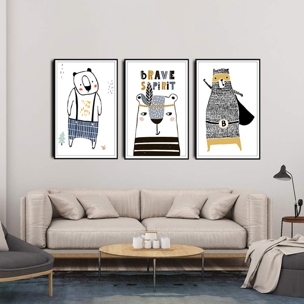 

Fuji Player Wall Sticker Animal Balloon Bear Stylish Nordic Interior Poster Sticker Modern Art Wallpaper Wall Decoration M0281
