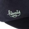 Great HERMES Casquette PAOLA Logo embroidery Check pattern lining Navy linen Women 57 Used