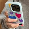 Colorful Heart Pattern Pattern Wave Texture Phone Case For iPhone 11 12 13 14 15 16 17 Pro Max 14 15 Plus 17 Air Soft Back Cover