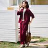 Women's Mid-Aged Casual Hooded Tracksuit Set
