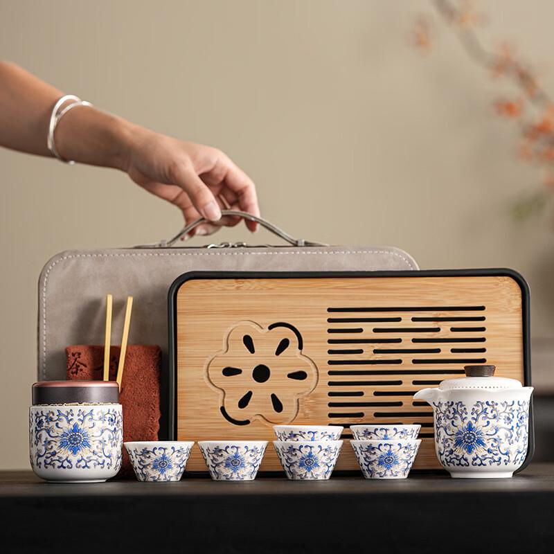 Entwined Lotus Travel Tea Set