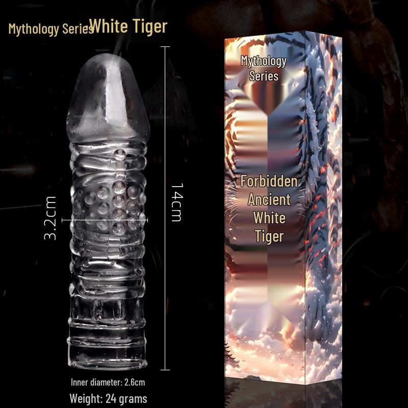 Pleasure Barbed Anti-Ejaculation Condom with Delay Ejaculation and Locking Ring - Adult Sex Sleeve for Couples