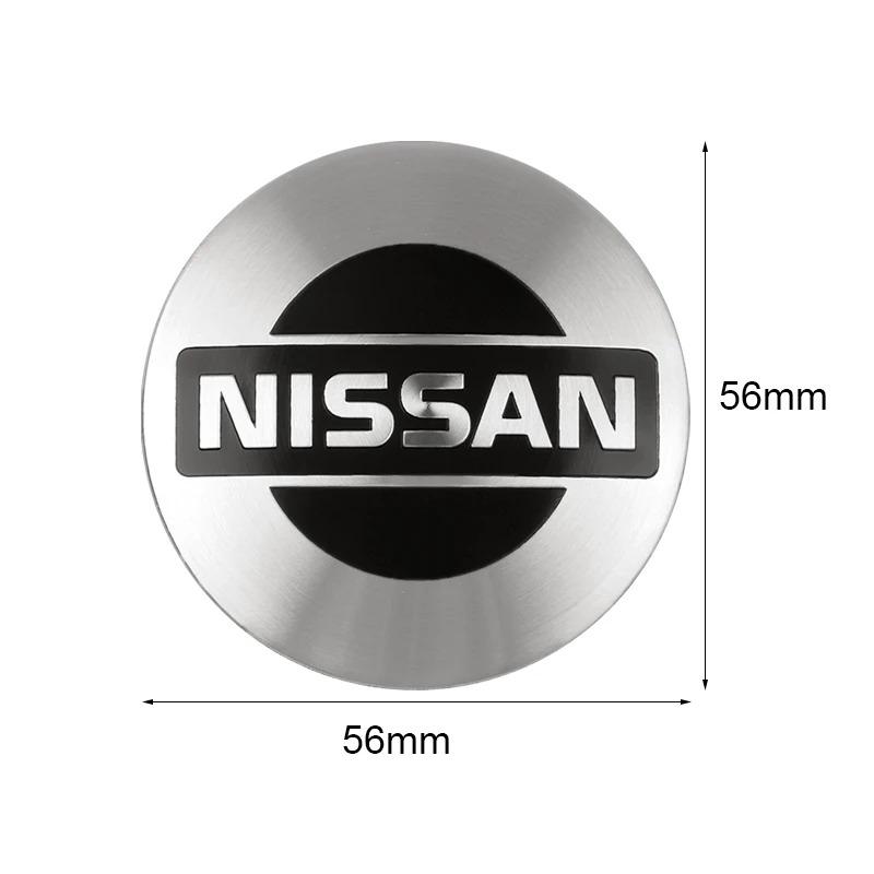 Für Nissan ArR44 Stück 54/56/60mm Auto Radnabenabdeckung Felgenabdeckung Emblem Aufkleber für Nissan Qashqai J11 J10 Juke Leaf NOTE X-trail T32 Tiida