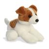 Aurora Adorable Mini Flopsy™ Jackie Russell™ Plush Toy - Playful and Easy - Timeless Companion - Brown, 8 Inch