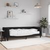 Vidaxl Sofa Z Materacem Do Spania, Czarna, 80X200 Cm, Aksamit