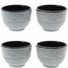CAST IRON KETTLE 1.5L TEA STRAINER 4x CUPS PLATE