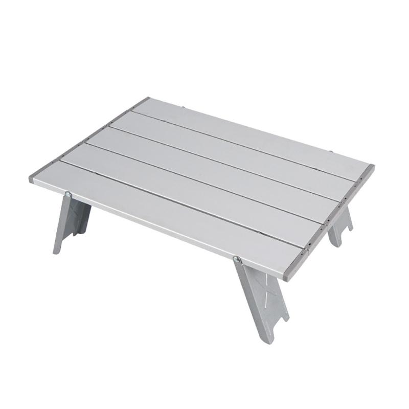Camping Klappbord Strand Utendørs Mini Ultralett Aluminium Mini Datapult