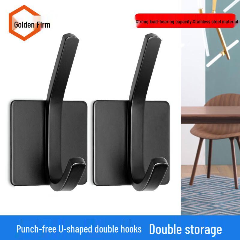 Jingu Firm No-Drill Stainless Steel Adhesive Hooks Stainless Steel Hook