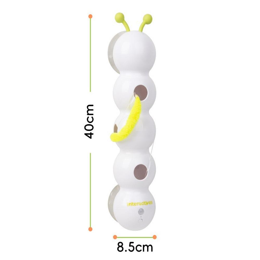 Intelligent Interactive Cat Toy Mobile Activation Wake-Up Earthworm Pole Toy with Tail Automatic Popping Hole Interactive