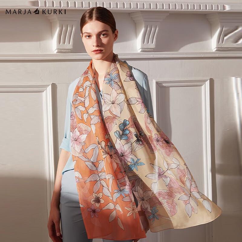 Maria Gucci Mulberry Silk Scarf Shawl Gift Set