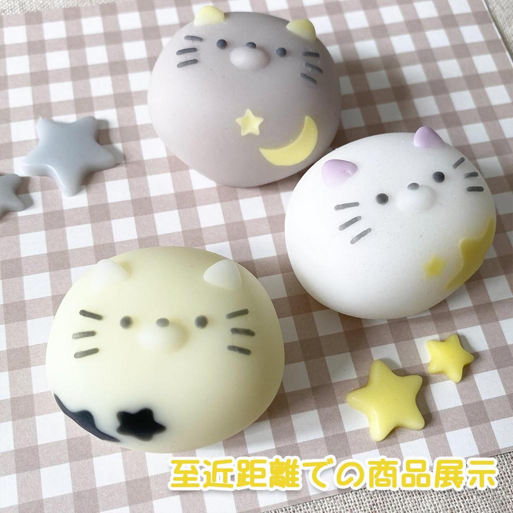 PNHAEH Squishy Silicone UV Resin Animal Face 3D Handmade Cute Clay Reusable Mold Set Molds, Molds, Molds, Bear, Panda, Pig, Fish, Kitten, Puppy,