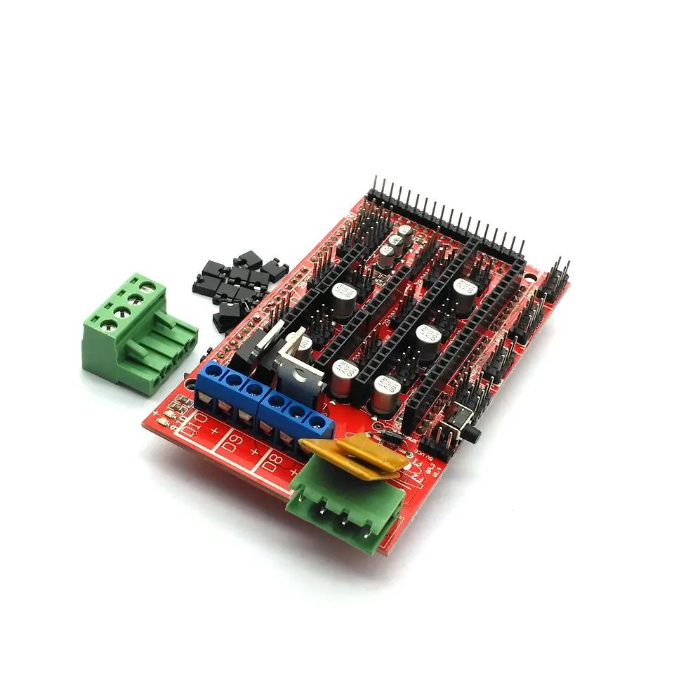 

RAMPS 1.4 1.5 Панель Часть Материнская плата Детали 3D-принтеров Экран Красный Черный Управление Ramps 1.4