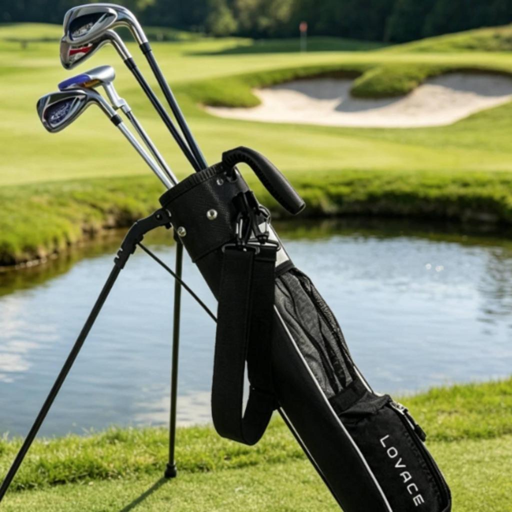 Golf Equipment Case with Stand Lightweight Pouch Bag Caddy Organizer for Outdoor