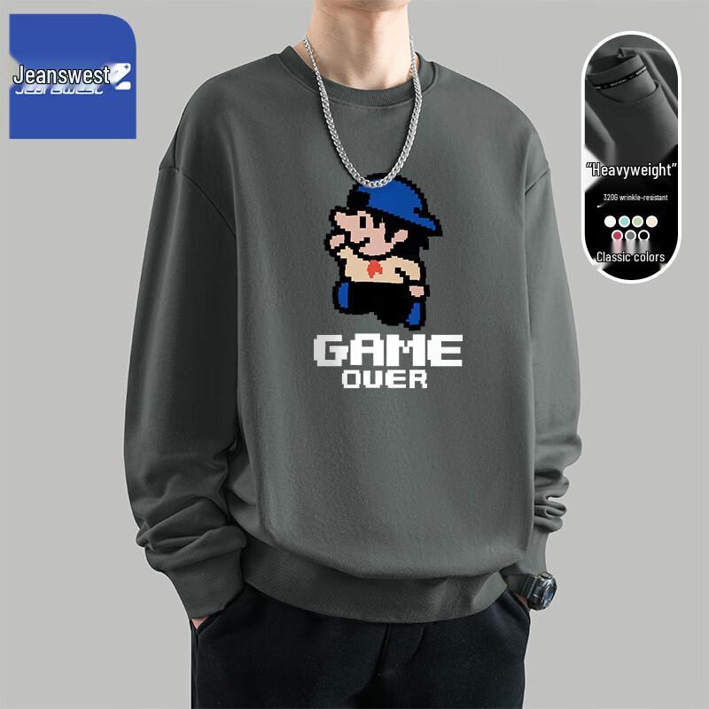 Jeanswest Men's Game Over Graphic Long Sleeve Tee