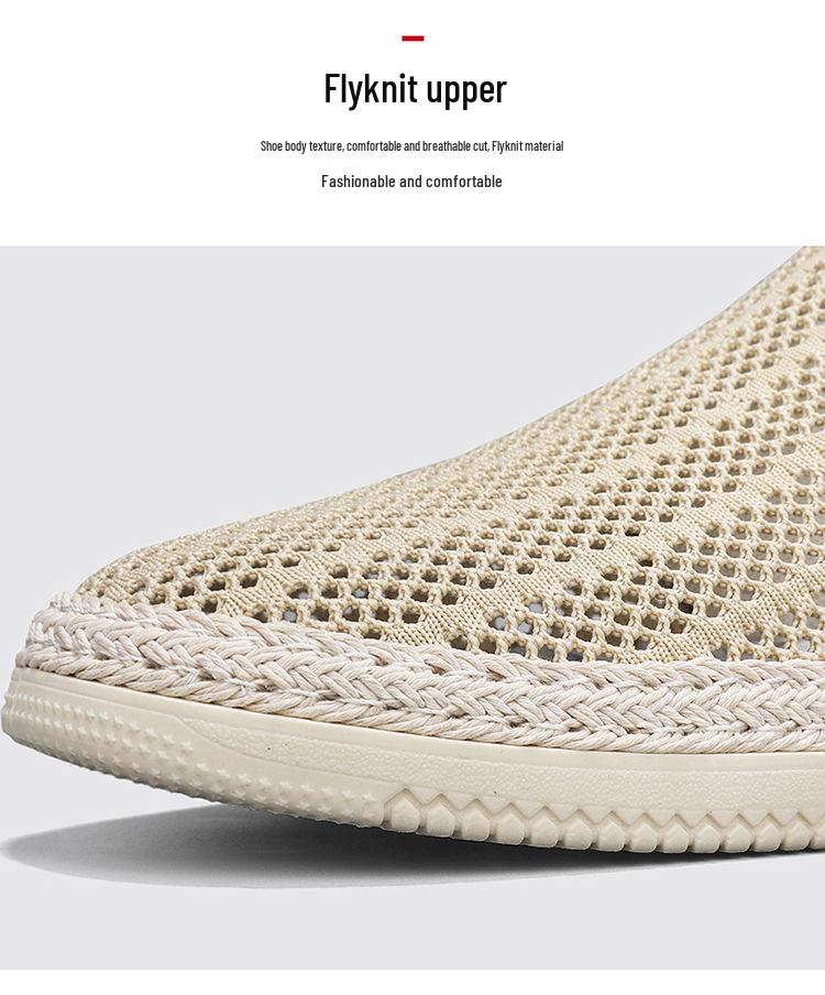 Men's Summer Mesh Slip-On Backless Beach Slippers