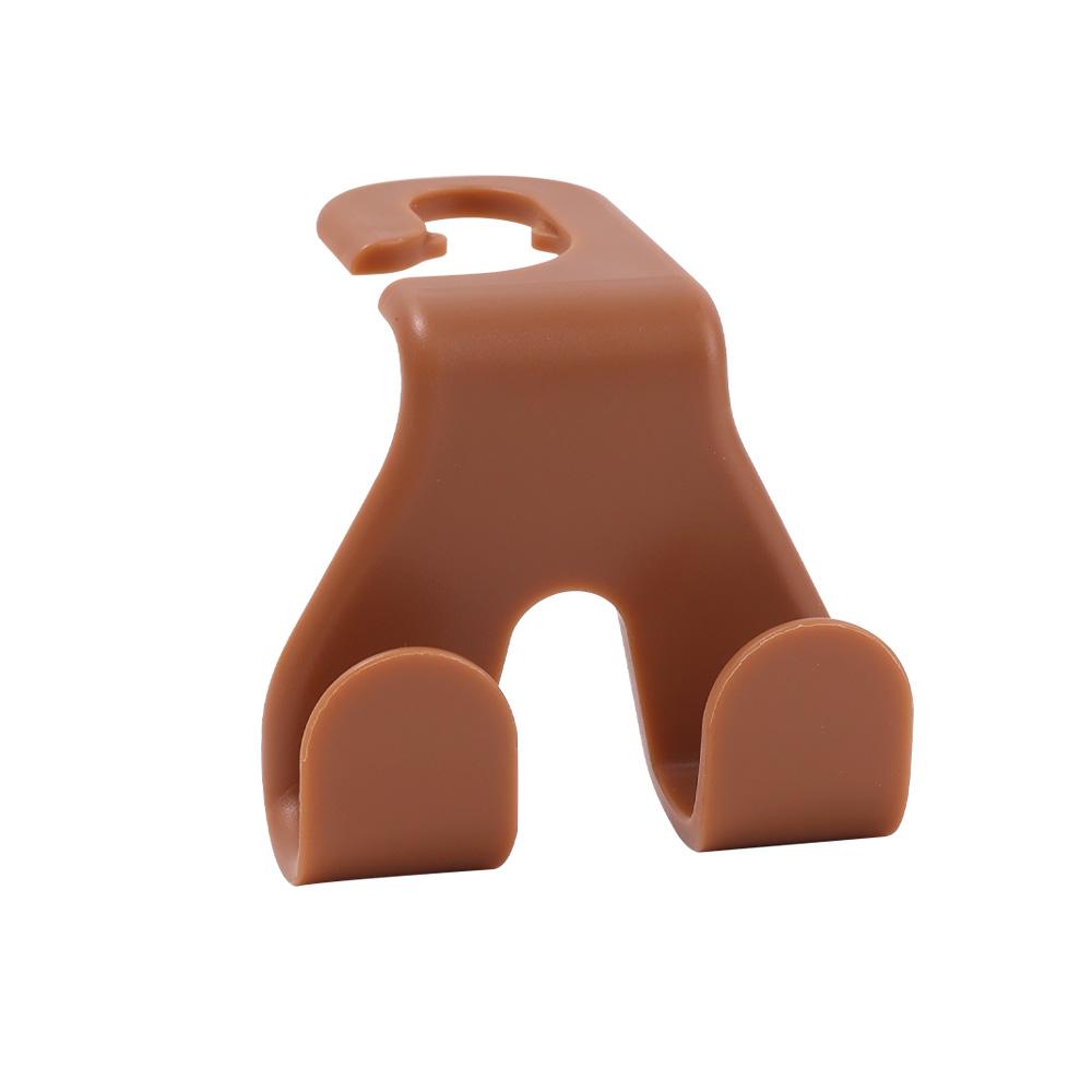 

Двойной крючок на спинку автомобильного сиденья, вешалка на подголовник заднего сиденья, внутренний органайзер, внутренние крючки для хранения автомобилей коричневый