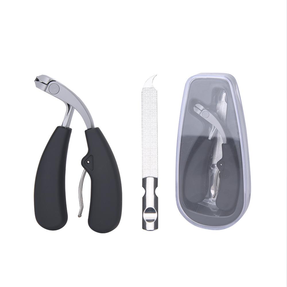 

Large Angled Anti-Splash Nail Clipper Set with Secondary Sharpening