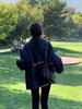 Women's Retro Stand-Up Collar Color Block Padded Baseball Jacket - Fall/Winter 2024
