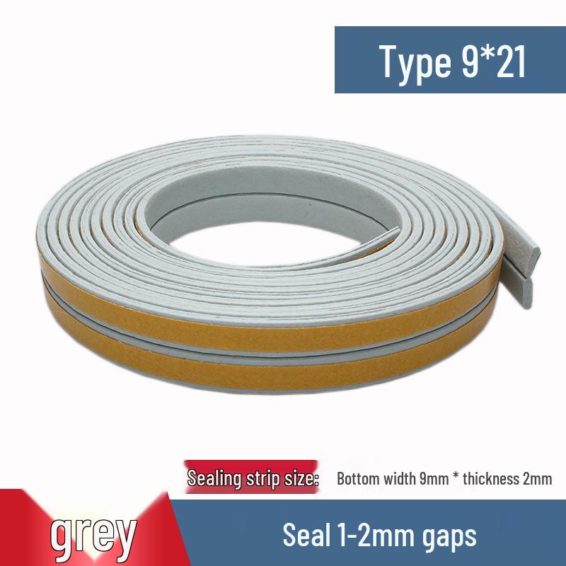 Self-Adhesive Weatherproof Door & Window Foam Seal Strip - 6m, Soundproof & Insulating
