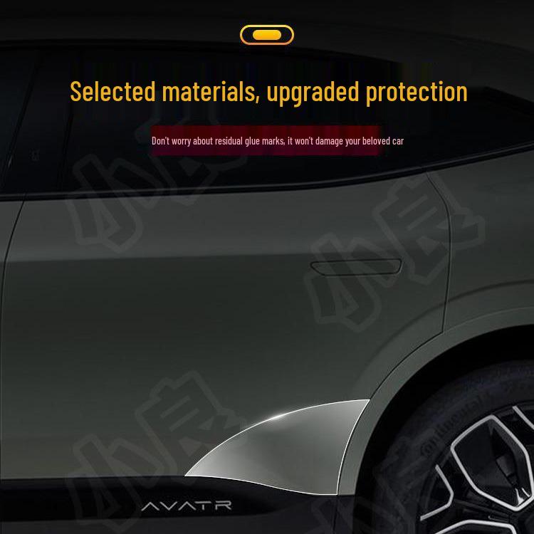 TPU Transparente Lackschutzfolie für Avatr 11 Türkanten, Kratzfest, Vorne & Hinten