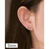 Simple Round Bead Stud Earrings, Double-ended Mini Stud Earrings, No-pick Ear Jewelry for Sleeping.