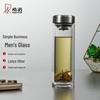 N6568 Double-Layer Glass Tea Cup with Lid and Filter