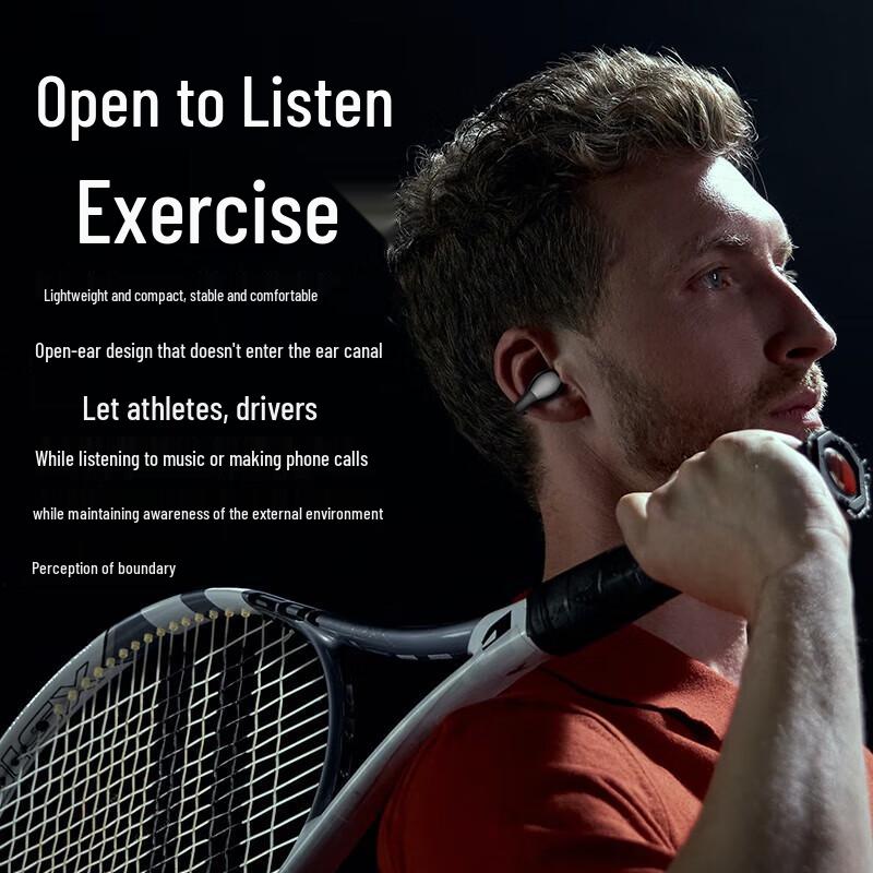 LansDunn ClipBuds T9 Pro IPX5 Waterproof Clip-on Sports Earbuds