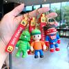 Adorable Cartoon Stumble Guy Keychain Cute Rubber Bag Charm Key Accessory