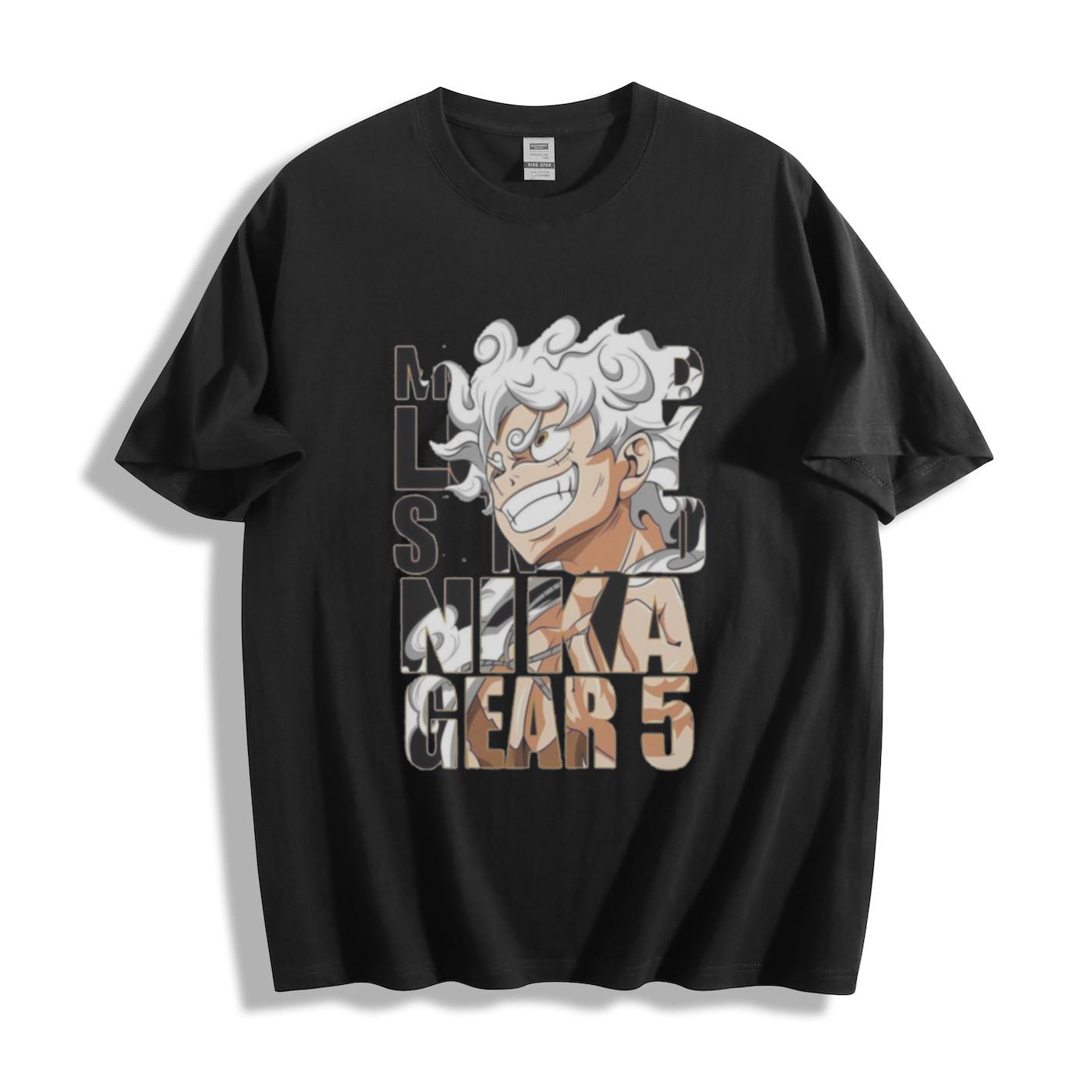 One Piece Luffy Nika Gear 5 Graphic T-Shirt Mens Womens Tees Top 2XL