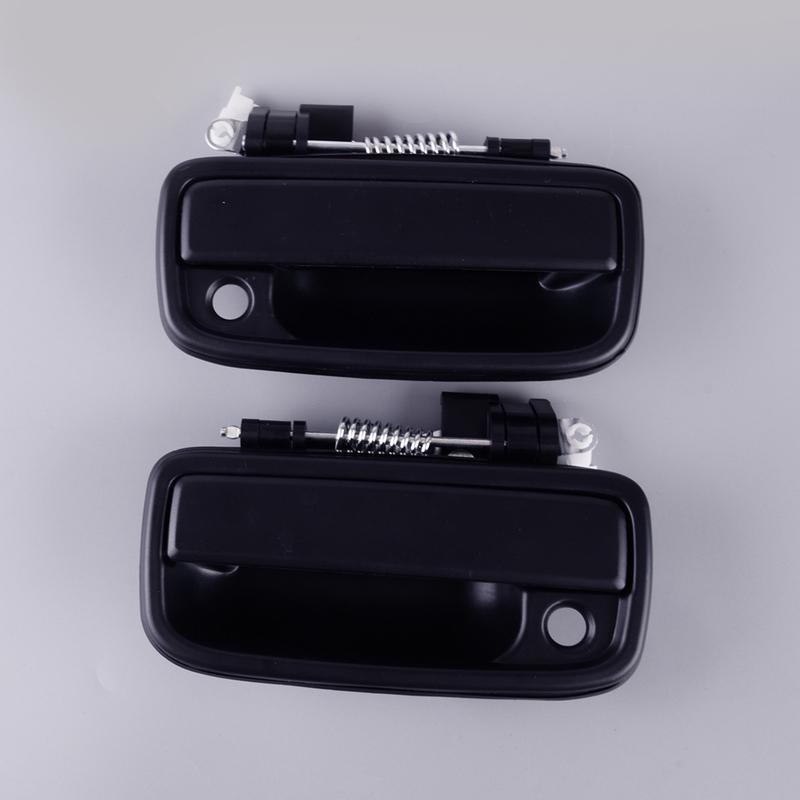 2pcs Front Left & Right Exterior Door Handle 69220-35020 69210-35020 Fit for Toyota Tacoma 1995 -2000 2001 2002 2003 2004 Black