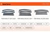 BYD Song Car Rain & Sun Visors - Injection Molded Window Shields for Exterior Modification