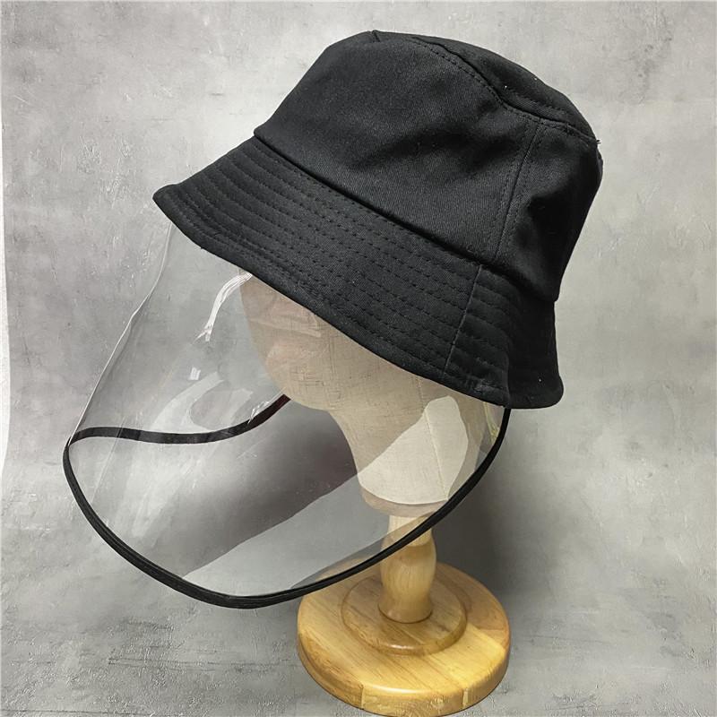 Bucket hat women's Korean tide with mask winter black hat women's dust-proof sun-proof wind-proof droplet-proof hat