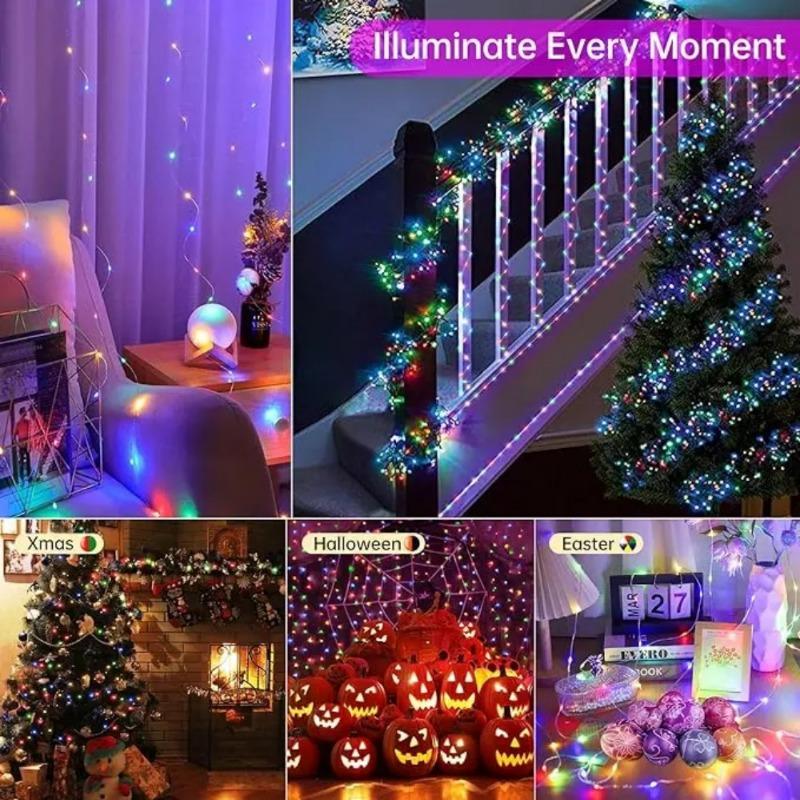 20M RGBIC Bluetooth Smart String Lights LED Multicolour Lights Waterproof Christmas Decor Fairy String Led Fantasy Fairy Light
