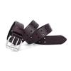 Men's Classic Retro Punk Double Hole Cowhide Belt