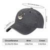 Black Cat Eating Ramen Baseball Cap Unisex Casual Cotton Adjustable Graphic Print Hat