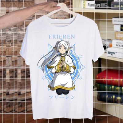 Frieren Beyond Journey's End T-Shirt Mode Druck T-Shirt Sommer Herren Neuheit Kurzarm T-Shirt Herren Lustige Oberteile