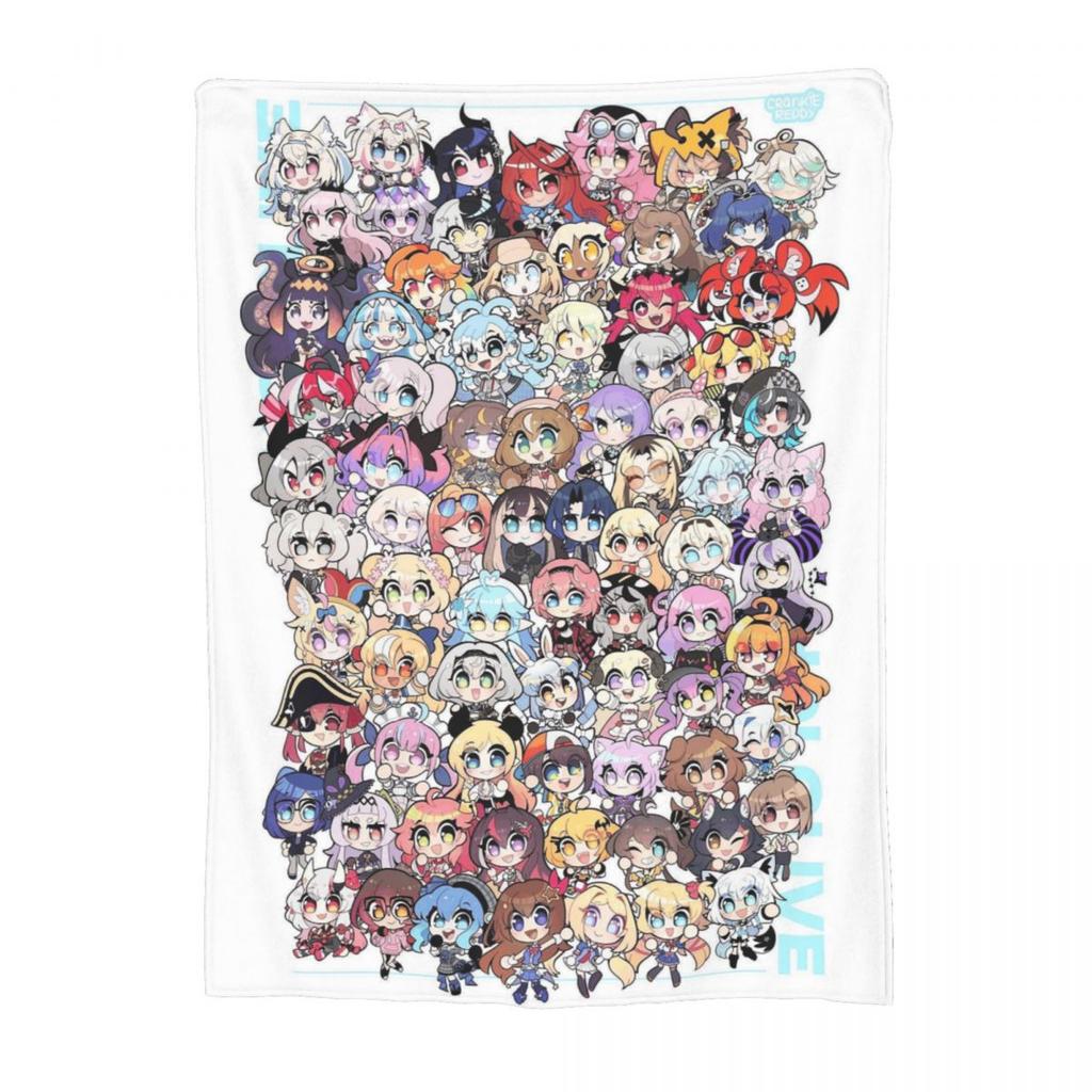 Hololive Blanket Soft Warm Flannel Throw Blanket Cover for Bed Living room Picnic Travel Home Couch